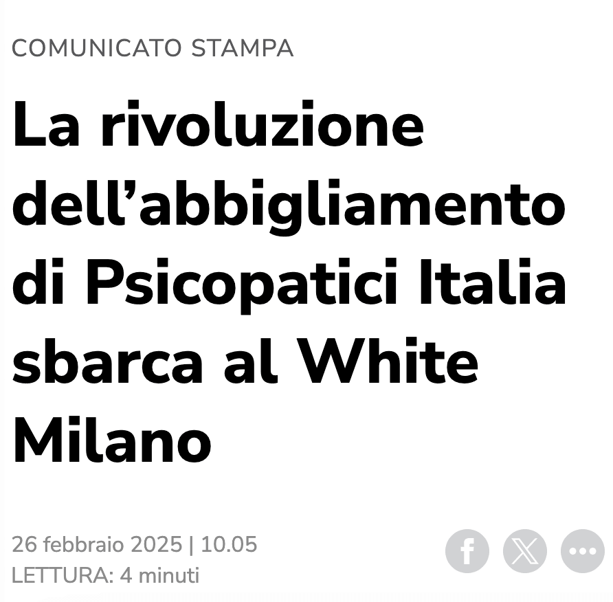 Articolo su Psicopatici Italia