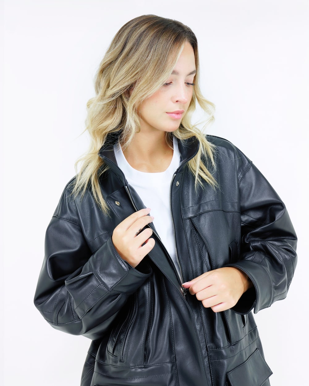 BIKER IN VERA PELLE