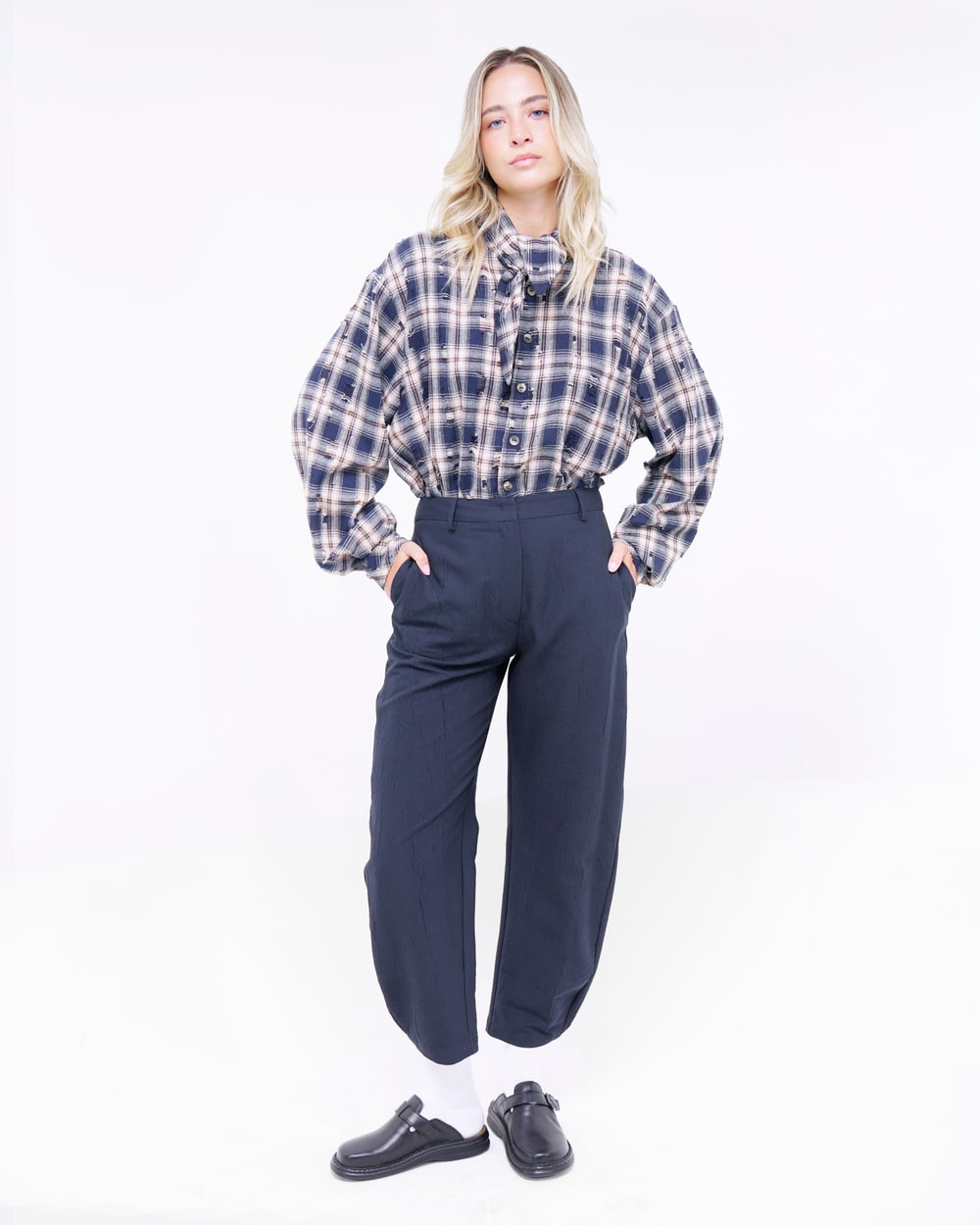 PANTALONE BALLOON GOFFRATO