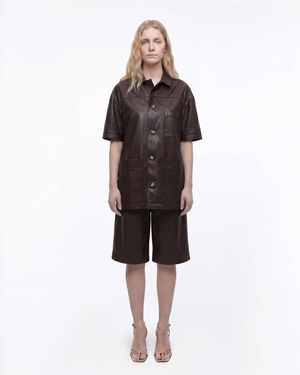 GIACCA CAMICIA IN VERA PELLE