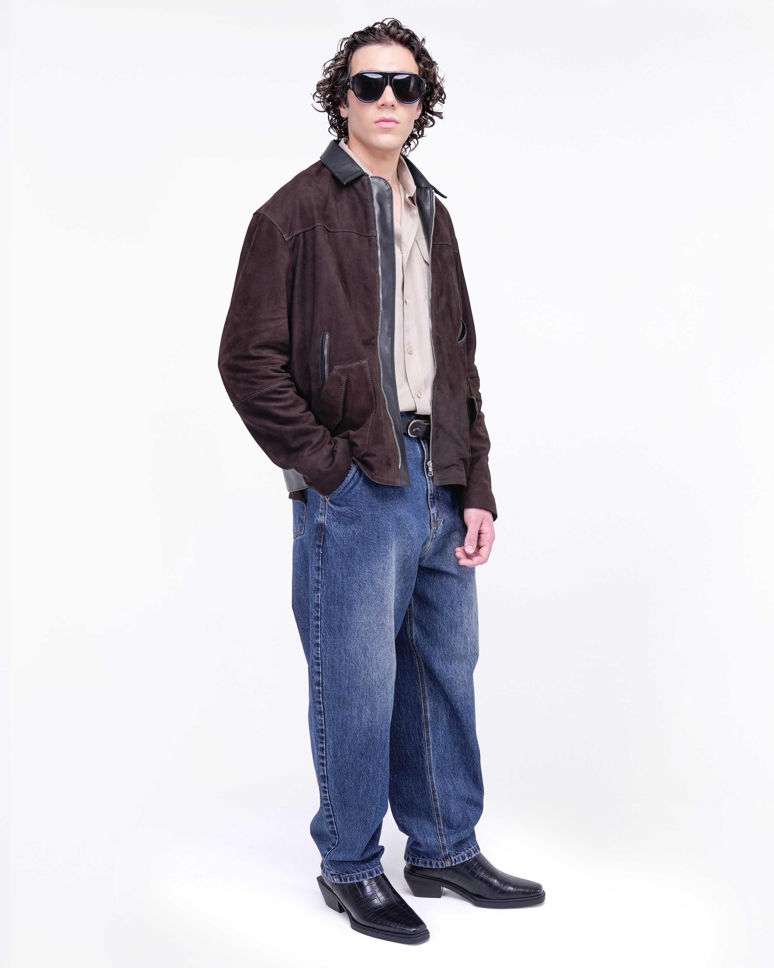 BLOUSON IN CAMOSCIO - PUB