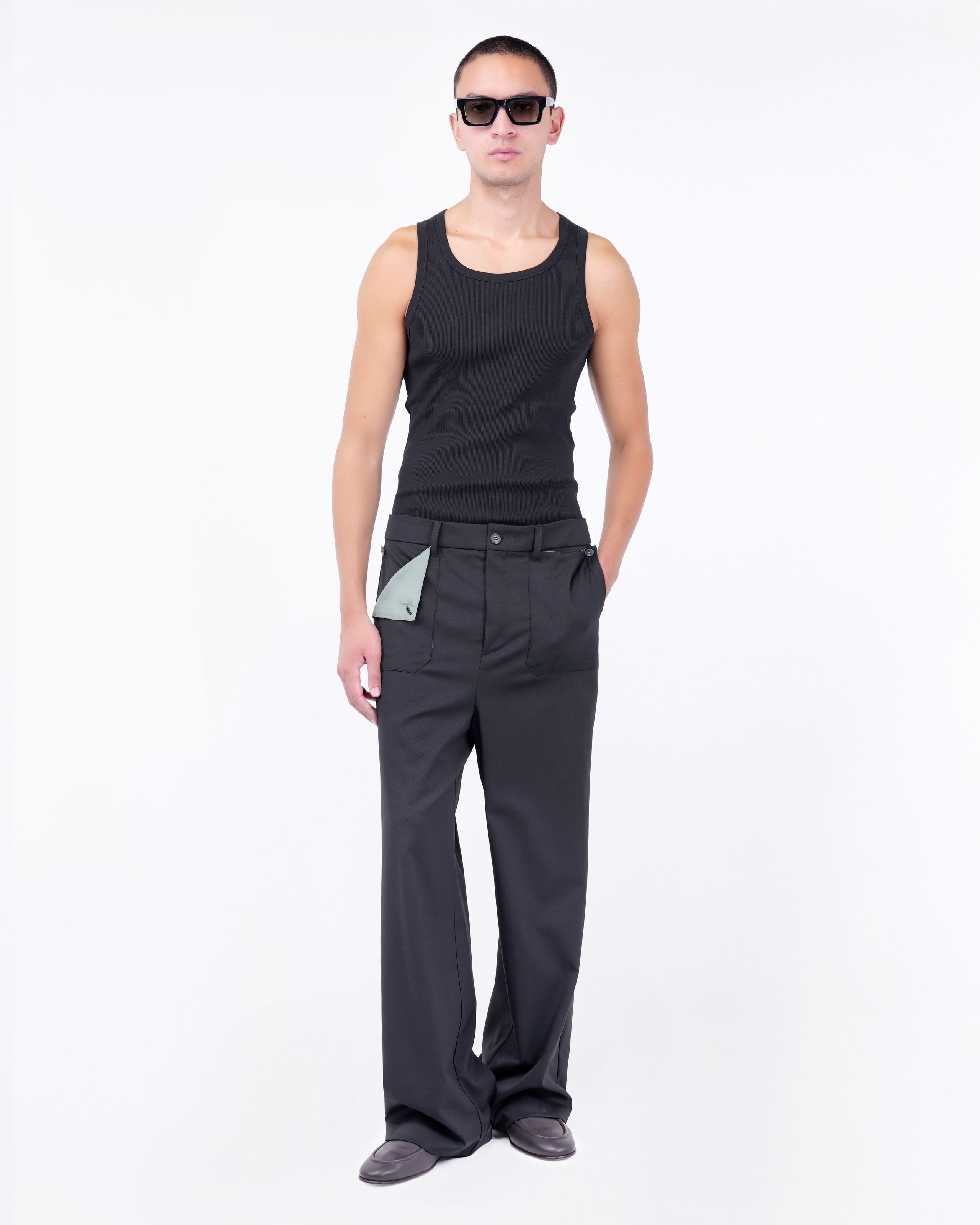 PANTS WITH PATCH POCKETS