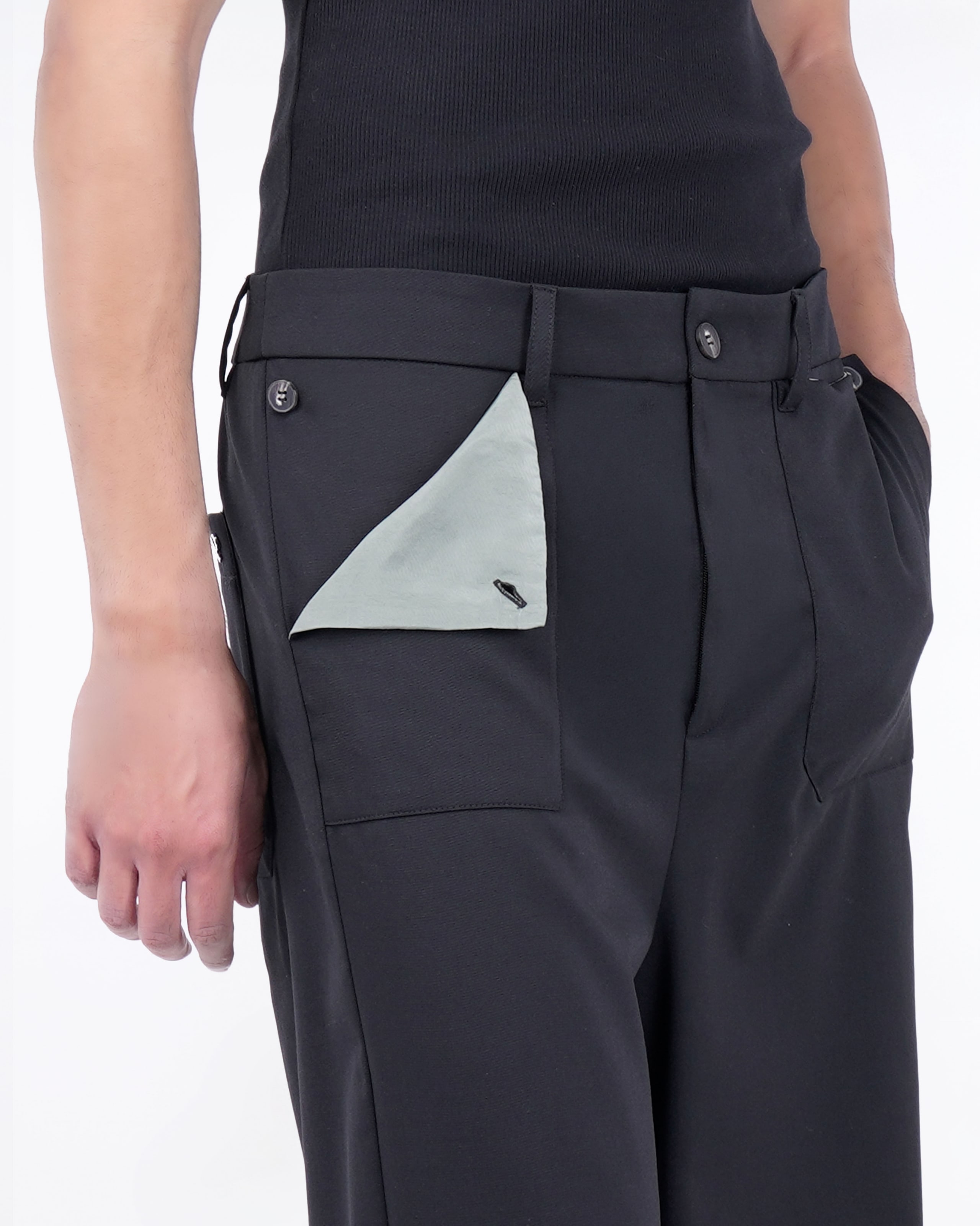 PANTS WITH PATCH POCKETS